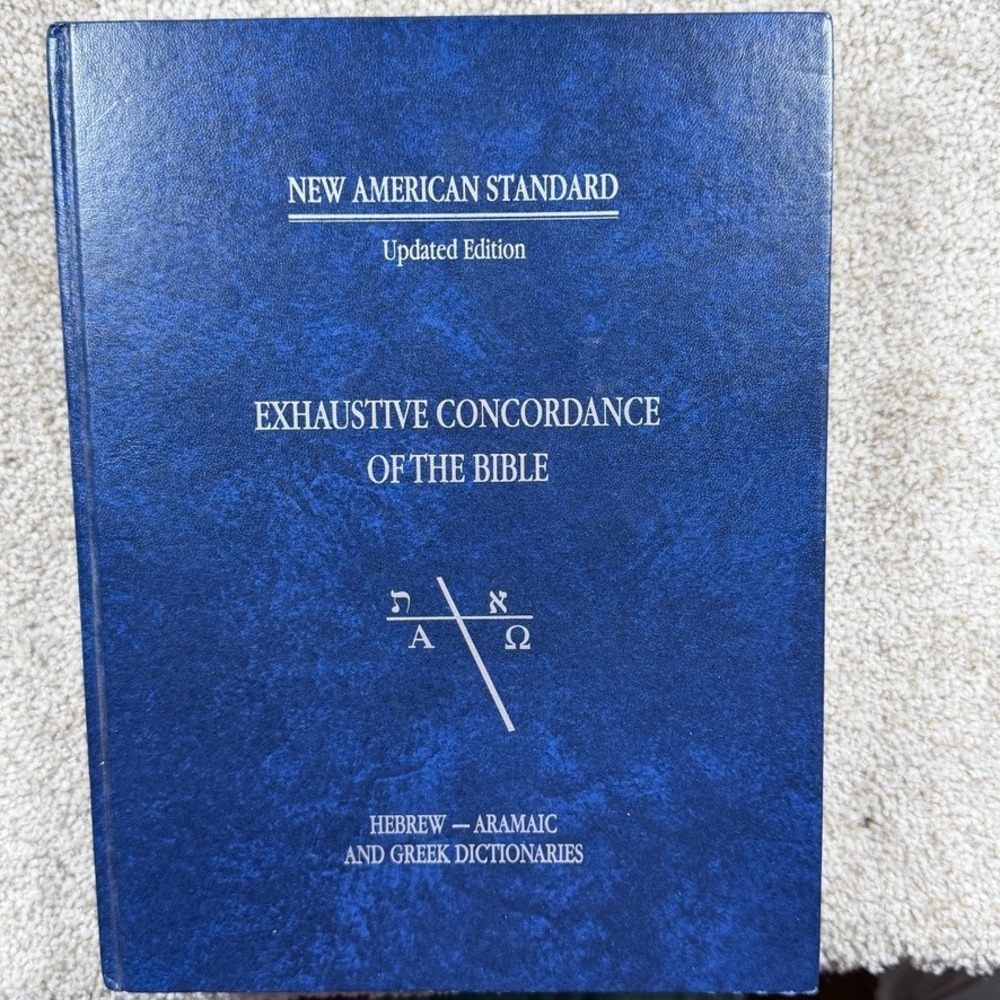 NASB Exhaustive Concordance of the Bible Hebrew Greek Dictionaries Hardcover